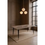 Стол обеденный Рио Гранд MC232-180BR, 180х90х76 см, коричневая керамика/черный