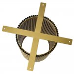 Стол Aura D110, керамогранит Calacatte gold
