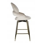 Стул барный Виола BS1376-BG-2, 55х46х105 см, бежевый/золото