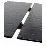 Стол ARKELL 180 GREY, стекло BUBBLE  / Шоколадное золото каркас ®DISAUR