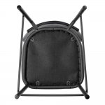 Стул полубарный Lucas 2 серый шенилл с чёрными ножками