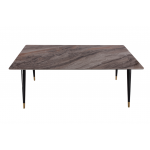 Стол обеденный Рио Гранд MC232-180BR, 180х90х76 см, коричневая керамика/черный