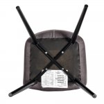 Стул Frida тёмно-серый велюр