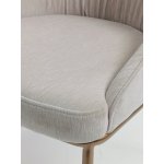 Стул ABRIOLA BOSTON-102 латте, ткань / бронзовый винтажный, ®DISAUR