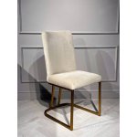 Стул обеденный Пресли DC-3024, 42х44х92, бежевый/матовое золото