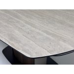 Стол DAGFINN 150 TL-314 поворотная система раскладки, исп. керамика на стекле / Кофе/ Орех, ®DISAUR
