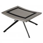 Оттоманка HUG светло-серый, экокожа