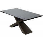 Стол ARKELL 180 GREY, стекло BUBBLE  / Шоколадное золото каркас ®DISAUR