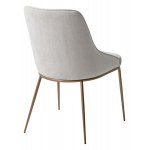 Стул ABRIOLA BOSTON-102 латте, ткань / бронзовый винтажный, ®DISAUR