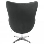 Кресло EGG STYLE CHAIR графит, искусственная замша