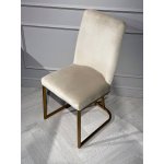 Стул обеденный Пресли DC-3024, 42х44х92, бежевый/матовое золото