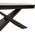 Стол ARKELL 180 GREY, стекло BUBBLE  / Шоколадное золото каркас ®DISAUR