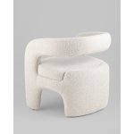 Кресло лаунж Bones жемчужный