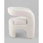 Кресло лаунж Bones жемчужный