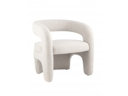 Кресло лаунж Bones жемчужный