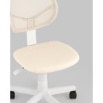 Кресло компьютерное детское ЛОЛО бежевый пластик белый