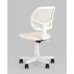 Кресло компьютерное детское ЛОЛО бежевый пластик белый