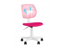 Кресло компьютерное детское ЛОЛО Unicorn, пластик белый