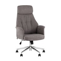 Кресло офисное TopChairs Neoma темно-серый ткань