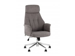 Кресло офисное TopChairs Neoma темно-серый ткань