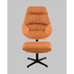 Кресло Оррелл терракотовый с оттоманкой