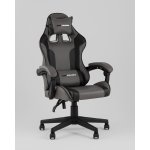 Кресло спортивное TopChairs Commander серо-черный