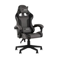 Кресло спортивное TopChairs Commander серо-черный