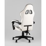 Кресло спортивное TopChairs Shadow бело-черный