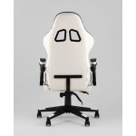 Кресло спортивное TopChairs Shadow бело-черный