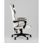 Кресло спортивное TopChairs Shadow бело-черный