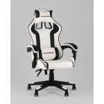 Кресло спортивное TopChairs Shadow бело-черный