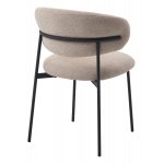 Стул TREND NS04 Крем, букле / черный каркас, М-City