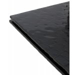 Стол ARKELL 180 GREY, стекло BUBBLE  / Шоколадное золото каркас ®DISAUR