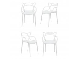 Комплект из 4-х стульев Masters белый