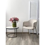 Стул ДИЛЛ, цвет RAIN 8 слоновая кость, велюр / шампань каркас М-City