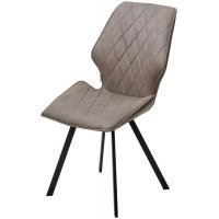 Стул РАФАЭЛЬ, цвет Style-04 Таупе, ткань под нубук / черный каркас М-City