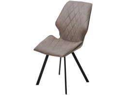 Стул РАФАЭЛЬ, цвет Style-04 Таупе, ткань под нубук / черный каркас М-City