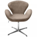 Кресло SWAN STYLE CHAIR, бежевый, искусственная замша Кресло SWAN STYLE CHAIR, бежевый, искусственная замша