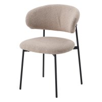 Стул TREND NS04 Крем, букле / черный каркас, М-City