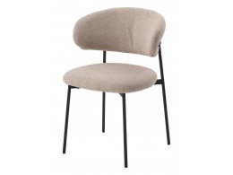 Стул TREND NS04 Крем, букле / черный каркас, М-City