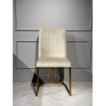 Стул обеденный Пресли DC-3024, 42х44х92, бежевый/матовое золото