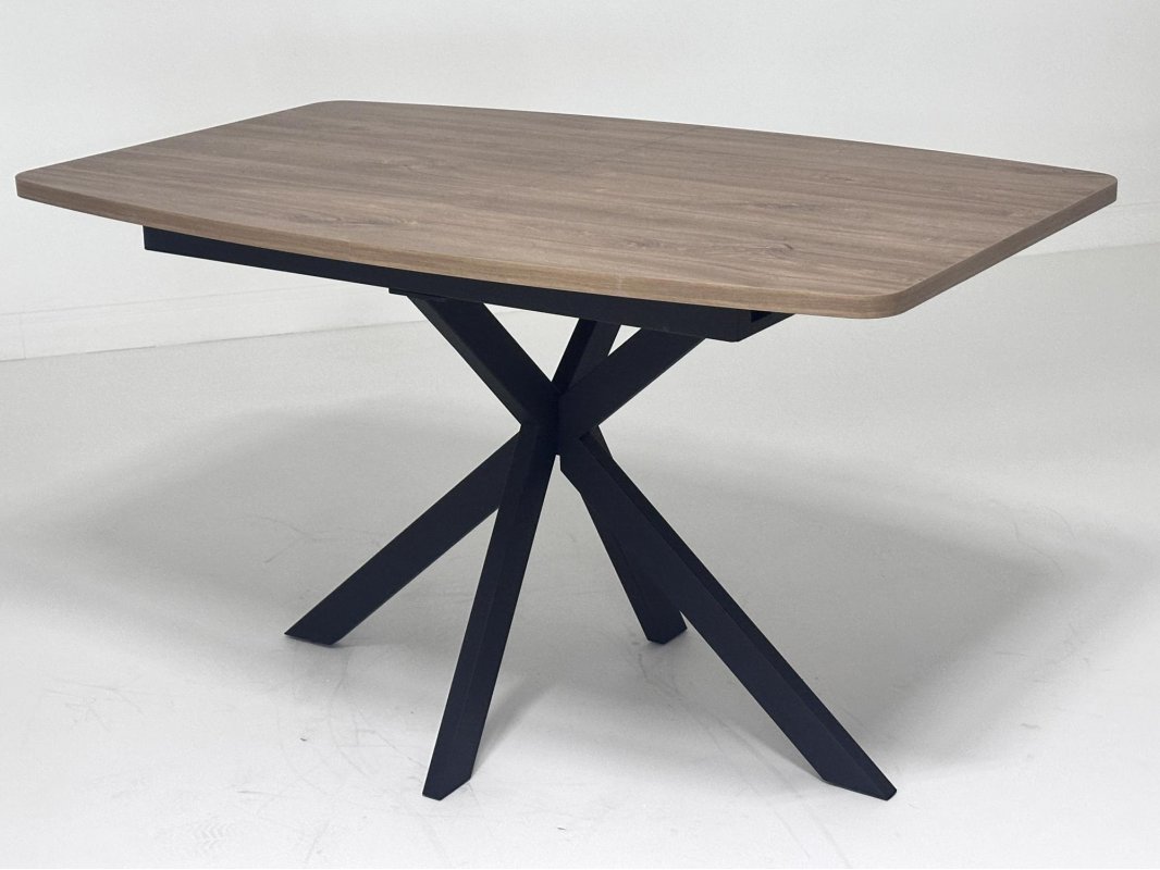 Стол ARKANSAS 130 Бетон Портленд / Черный М-City