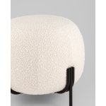 Пуф Флик new  ткань букле молочный