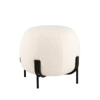 Пуф Флик new  ткань букле молочный
