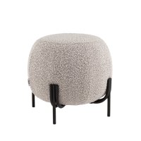 Пуф Флик new ткань букле серо-бежевый