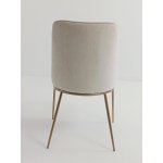 Стул ABRIOLA BOSTON-102 латте, ткань / бронзовый винтажный, ®DISAUR