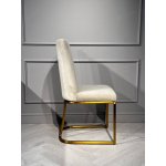 Стул обеденный Пресли DC-3024, 42х44х92, бежевый/матовое золото