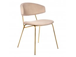 Стул Elle латте с золотыми ножками RF 0780