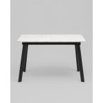 Стол Batu new 120-160/80/76 столешница ЛМДФ азул оникс подстолье металл черный