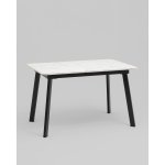 Стол Batu new 120-160/80/76 столешница ЛМДФ азул оникс подстолье металл черный